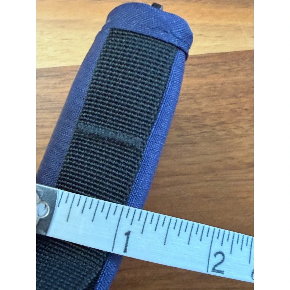 LL Bean Travel Wallet Organizer Blue Cordura Nylon Zip Passport Holder